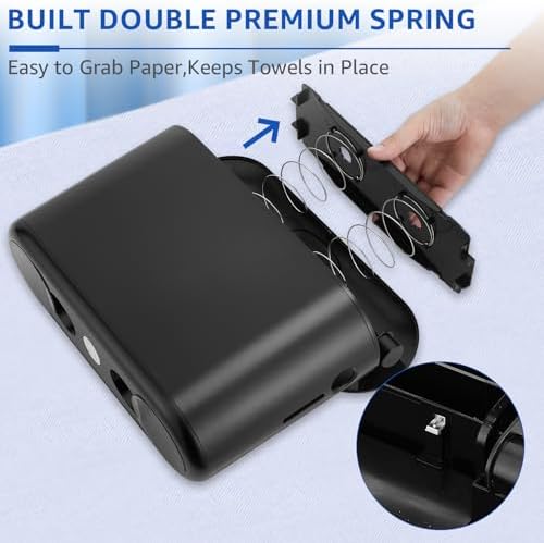 Countertop Paper Towel Holder Dispenser, Black-M