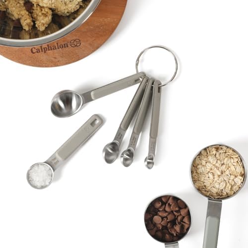 Calphalon Prime Measuring Spoons, 5-Piece Stainless Steel Measuring
