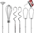 Hand Mixer Beater Attachments for Kitchenaid, Whisk, Dough Hooks, and