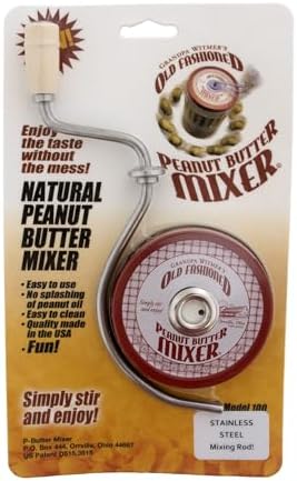 Self Cleaning Peanut Butter Mixer, White