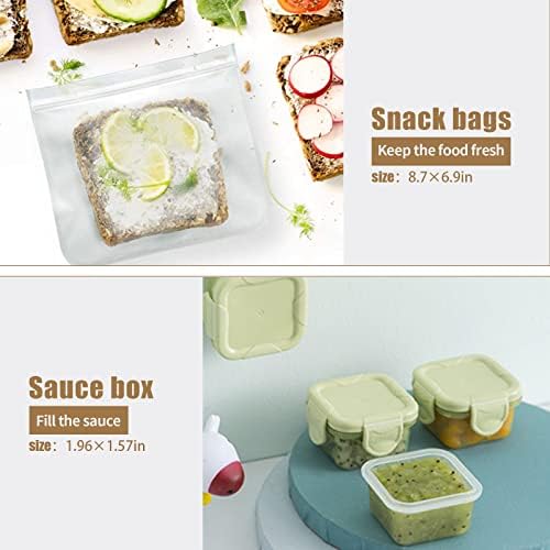 3-Layer Stackable Wheat Straw Bento Lunch Box Kit