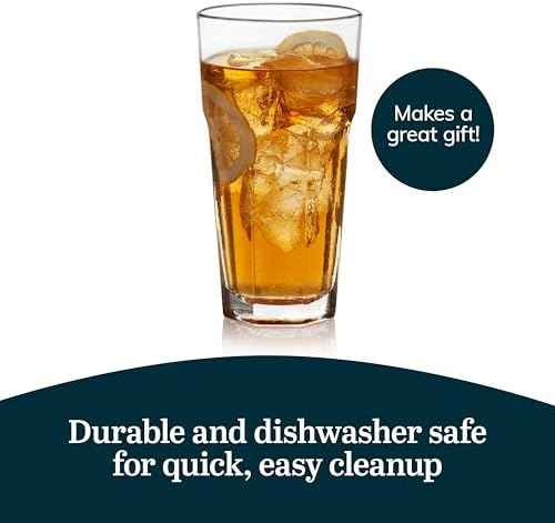 Libbey Gibraltar DuraTuff Drinking Glass Drinking Cup Set, Iconic