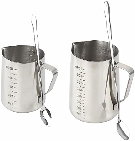 2PCS Candle Making Pouring Pot With Long Spoons, Wax Melting Measuring