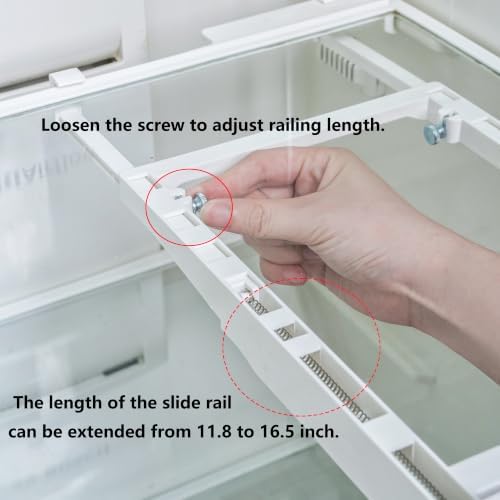 2Pcs Refrigerator Organizer Bins Refrigerator Drawer Fridge Organizers
