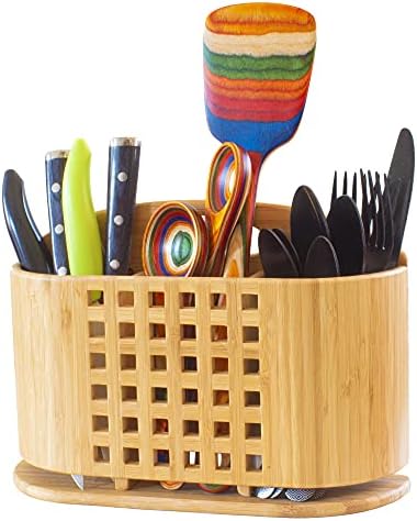 Totally Bamboo "Eco" Utensil, Flatware and Cutlery Drying Caddy for