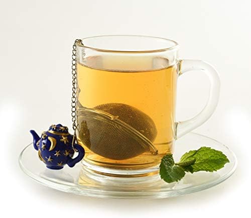 Norpro Stainless Steel Mesh Tea Ball Infuser with Teapot Weight Charm