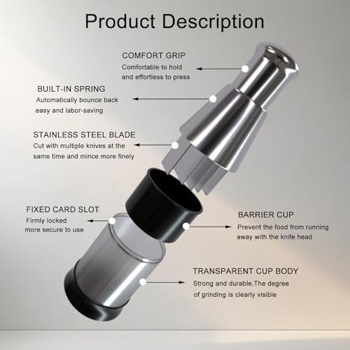 Manual Pressed Chopper, Stainless Steel, 1 PCS