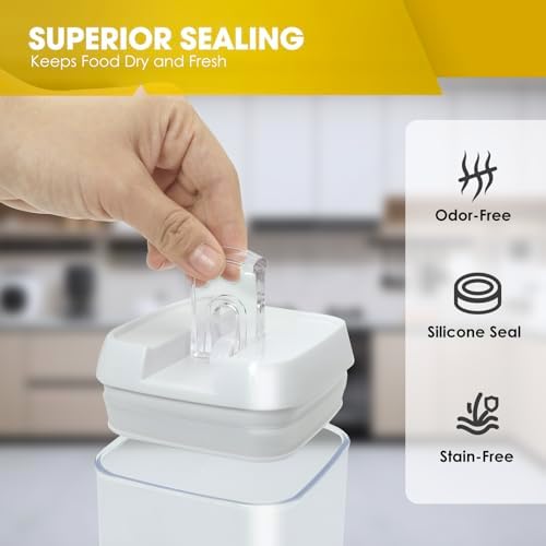Airtight Food Storage Containers with Lids, 7-Piece BPA-Free Canister