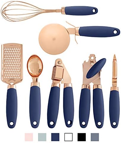COOK WITH COLOR Kitchen Gadget Set Copper Plated Stainless Steel