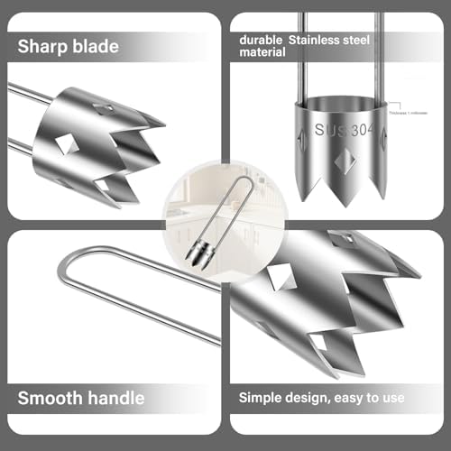 2PCS Red Bell Pepper Seed Corer, 2024 Upgraded Stainless Steel Fruite