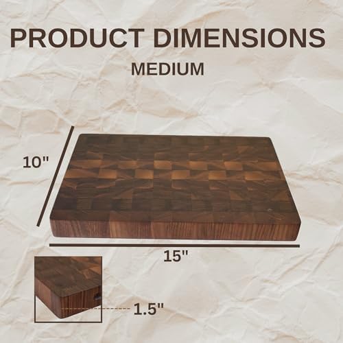 Medium American Walnut End-Grain Cutting Board