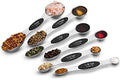 NutriChef 6-Piece Magnetic Measuring Spoon Set - Stainless Steel