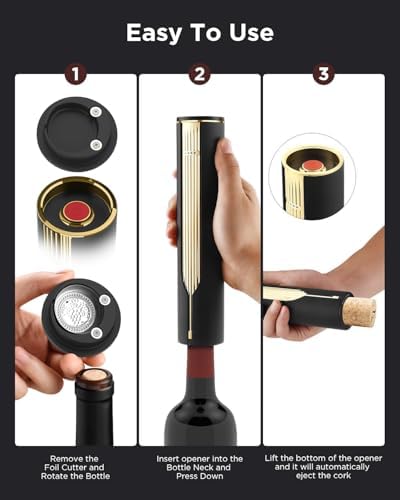 Newise Rechargeable Electric Wine Bottle Opener with Charging Base