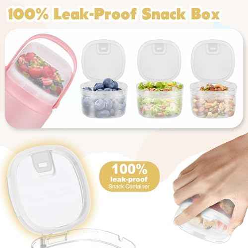 2-in-1 14oz Stainless Steel Soup Thermo with Snack Box