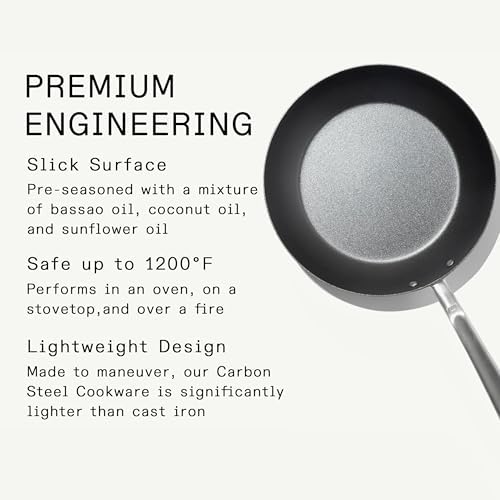 Made In Cookware - Seasoned 8" Carbon Steel Frying Pan - Professional