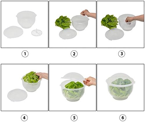 Home-X Lettuce Keeper - BPA-Free Lettuce Keeper for Refrigerator to