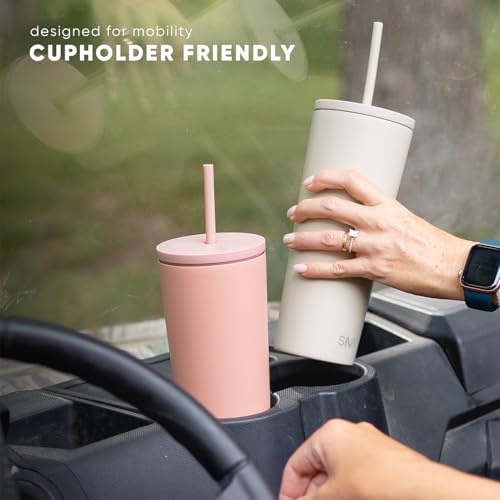 Simple Modern Iced Coffee Tumbler, Insulated | 24oz | Tortoise