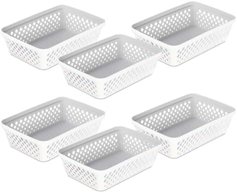 Glad Plastic Storage Basket Set - Multipurpose Drawer Trays, Kitchen