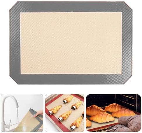 Silicone Baking Mats,30X21Cm Cut Corner Silicone Baking Mat Nonstick