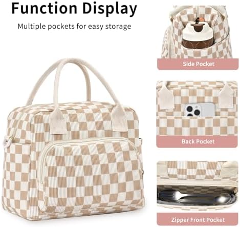 Lunch Bag Women Lunch Box for Women Adult Cute Insulated Lunch Bag