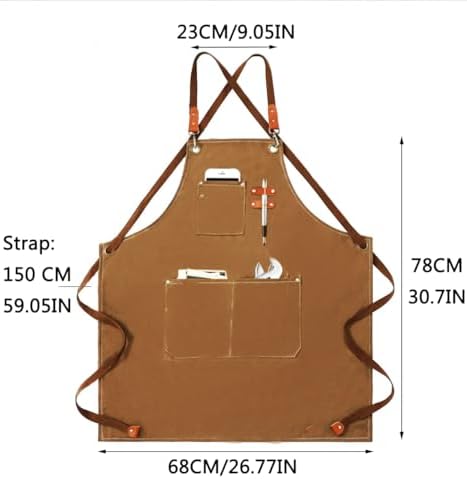 Aprons For Women Men With Pockets 2 Pcs,Kitchen Waterproof Hair