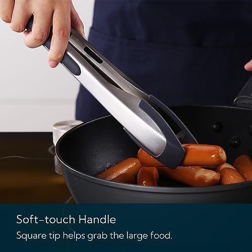 KITCHENDAO 12 Inch Silicone Kitchen Tongs