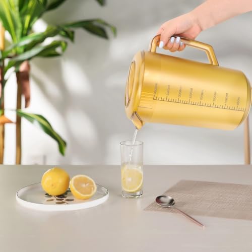 Acrylic Beverage Pitcher 3500ml with Lid and Scale Design