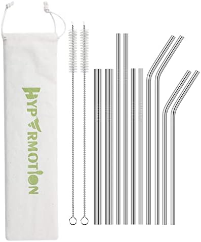 Hypermotion Stainless Steel Straw, Food Grade Reusable Metal Drinking