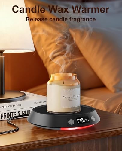 Kepwam Mug Warmer for Desk, Coffee Warmer with 3 Temp Settings & 2-9H