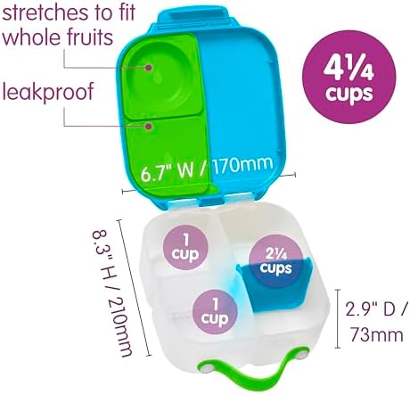 b.box Lunch Box 3-pack with 2 Bento Box Sizes