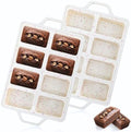 2 Pack Silicone Mini Loaf Pans, Reinforced Metal Frame