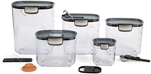 ProKeeper+ Airtight Food Storage Container Set – Clear Plastic Flour