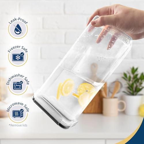 Reli. Pantry Organizers & Storage | Food Containers with Lids, 16 Sets