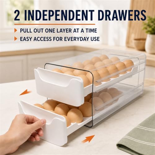 36-Count Egg Organizer for Refrigerator