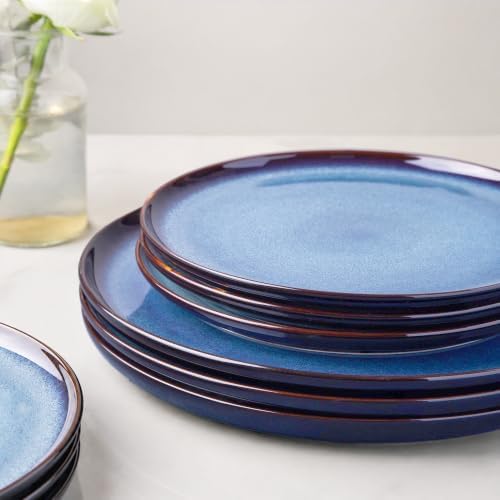 LERATIO Ceramic Dinner Plates Set of 6,10.5 Inch Reactive Glaze Plate