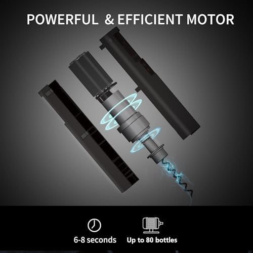 SANMAS Electric Wine Opener Rechargeable, Aerator & Preserver Wine