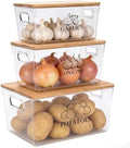 3 Pack Onion and Garlic Potato Storage Baskets,Stackable Vegetable