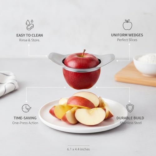 Kitchen Drawer Essential: Stainless Steel Apple Slicer and Corer for