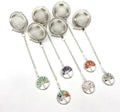 6 Pcs Reusable Stainless Steel Mesh Tea Strainers with Life Tree