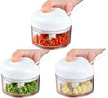 Pull Chopper,Kitchen Manual Mini Pull String Vegetable Garlic Twister