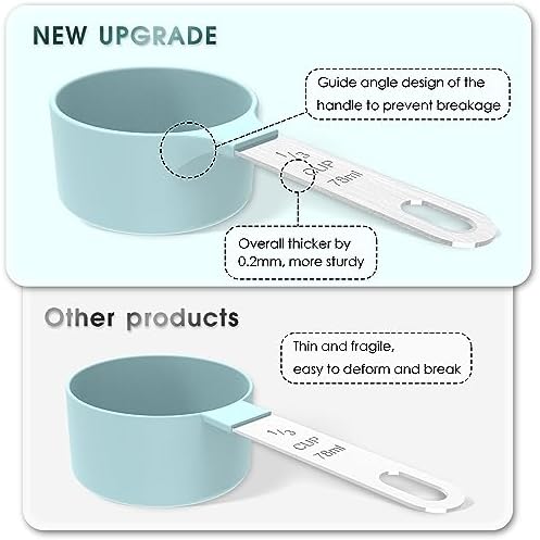 Measuring Cups & Spoons Set, Stackable Cups and Spoons