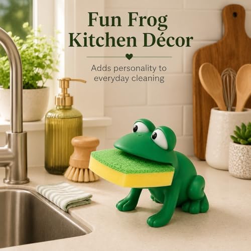 Dependable Industries inc. Essentials Frog Sponge Holder, Green