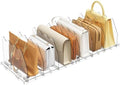 SPACEKEEPER Adjustable Shelf Divider for Closet, Clear