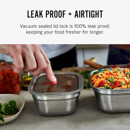 BLACK + BLUM Stainless Steel Container Set, 30 oz x 3
