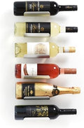 xympo Wall Mounted Wine Rack Set – 6-Piece Aluminum Bottle Holders