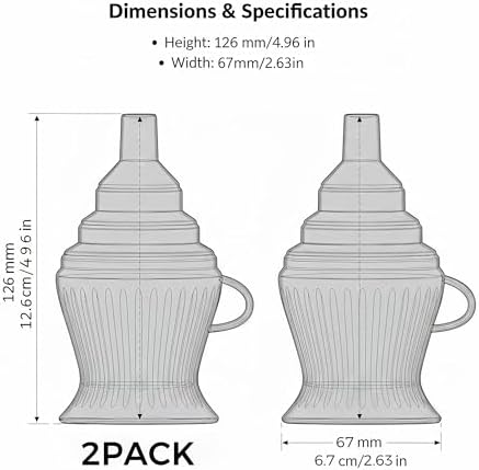 Li&Zhao Kitchen Funnels - 2 PCS Funnels for Kitchen Use Filling