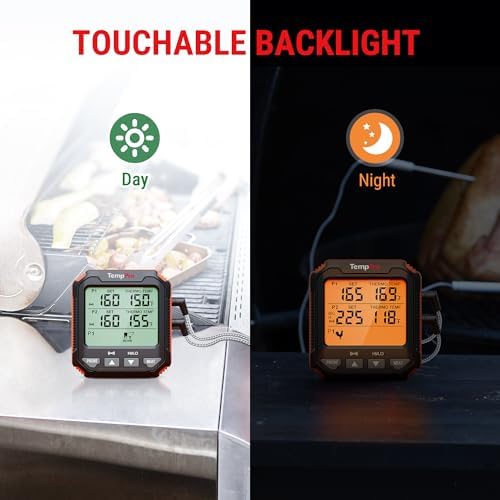 TempPro TempTrack Digital Meat Thermometer with 2 Meat Probes