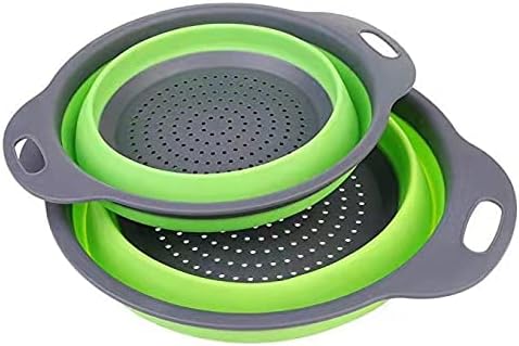 Kitchen Sink Strainer 3 Pc Collapsible Set Colander,Food Grade