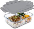 Bentgo Glass Lunch Box, 3-Compartment, 5-Cup Capacity