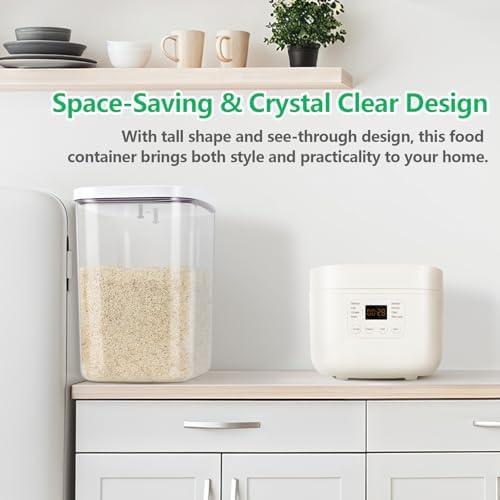 25 Lbs Airtight Rice Container with Handle